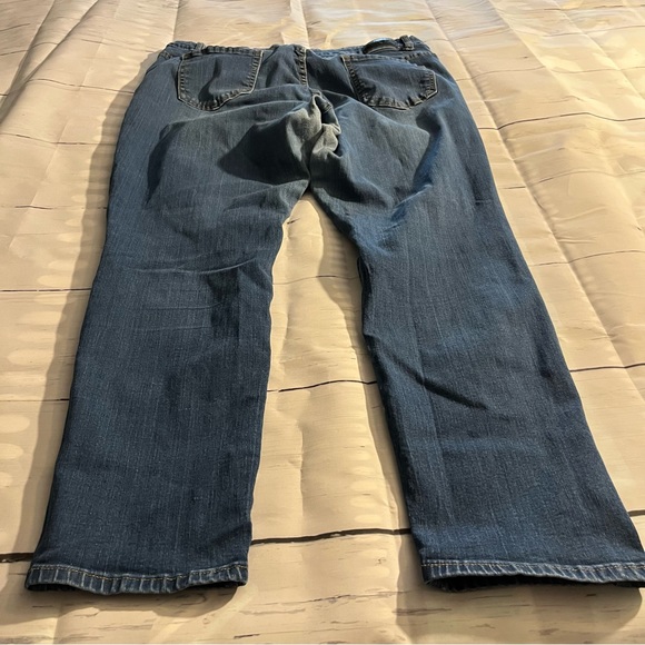 Blue DKIN Stretch Skinny / Straight Leg Jeans, Medium Wash, Size 22W - Picture 13 of 13